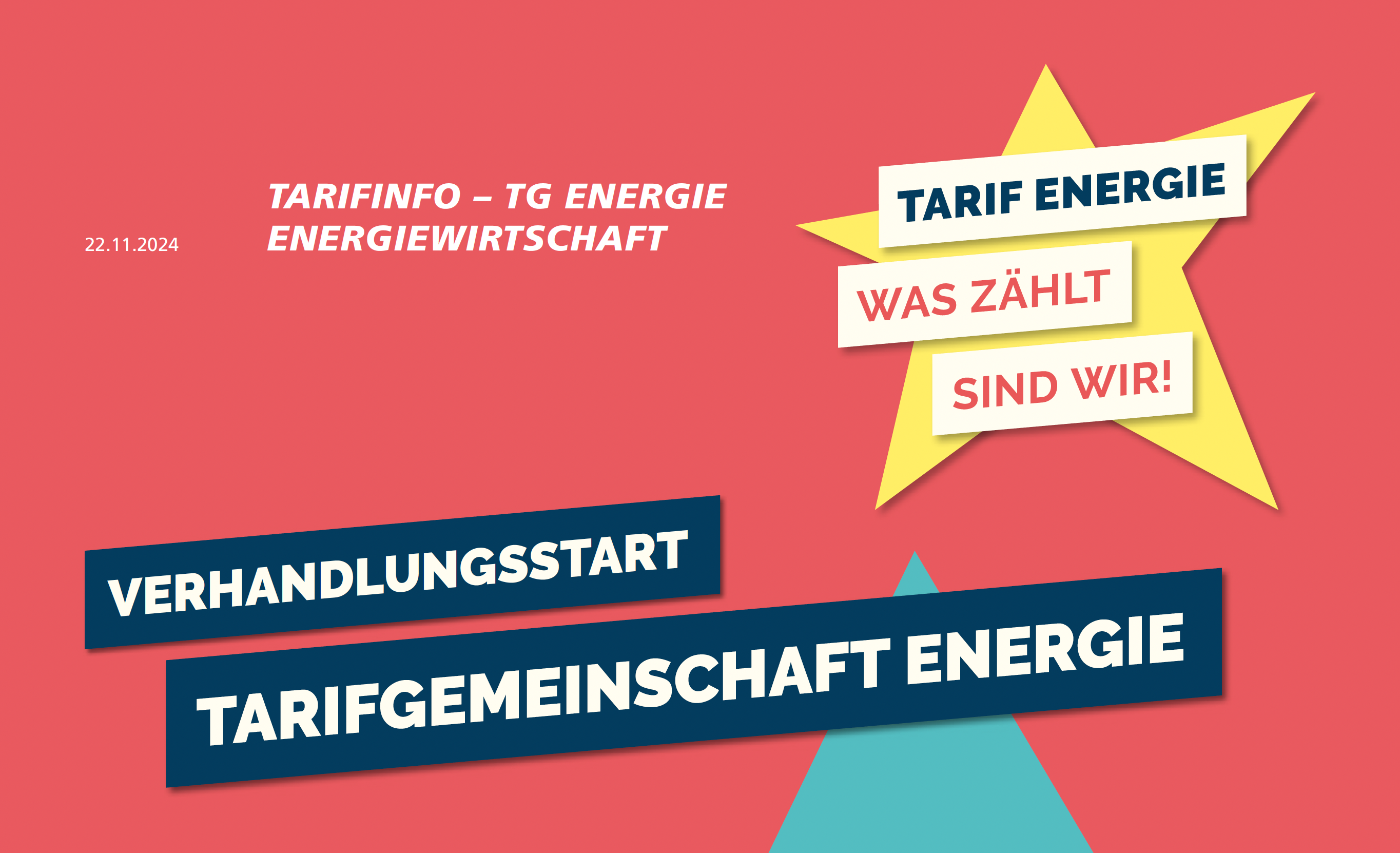 Verhandlungsstart der Tarifgemeinschaft Energie